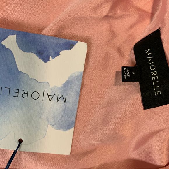 MAJORELLE Berkshire ChiffonTiered Mini Dress Blush - Picture 7 of 7